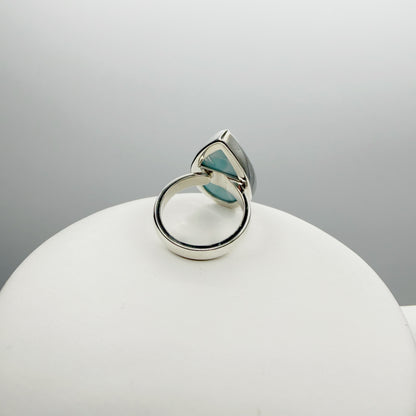 Anello Larimar Argento 925 - a Goccia