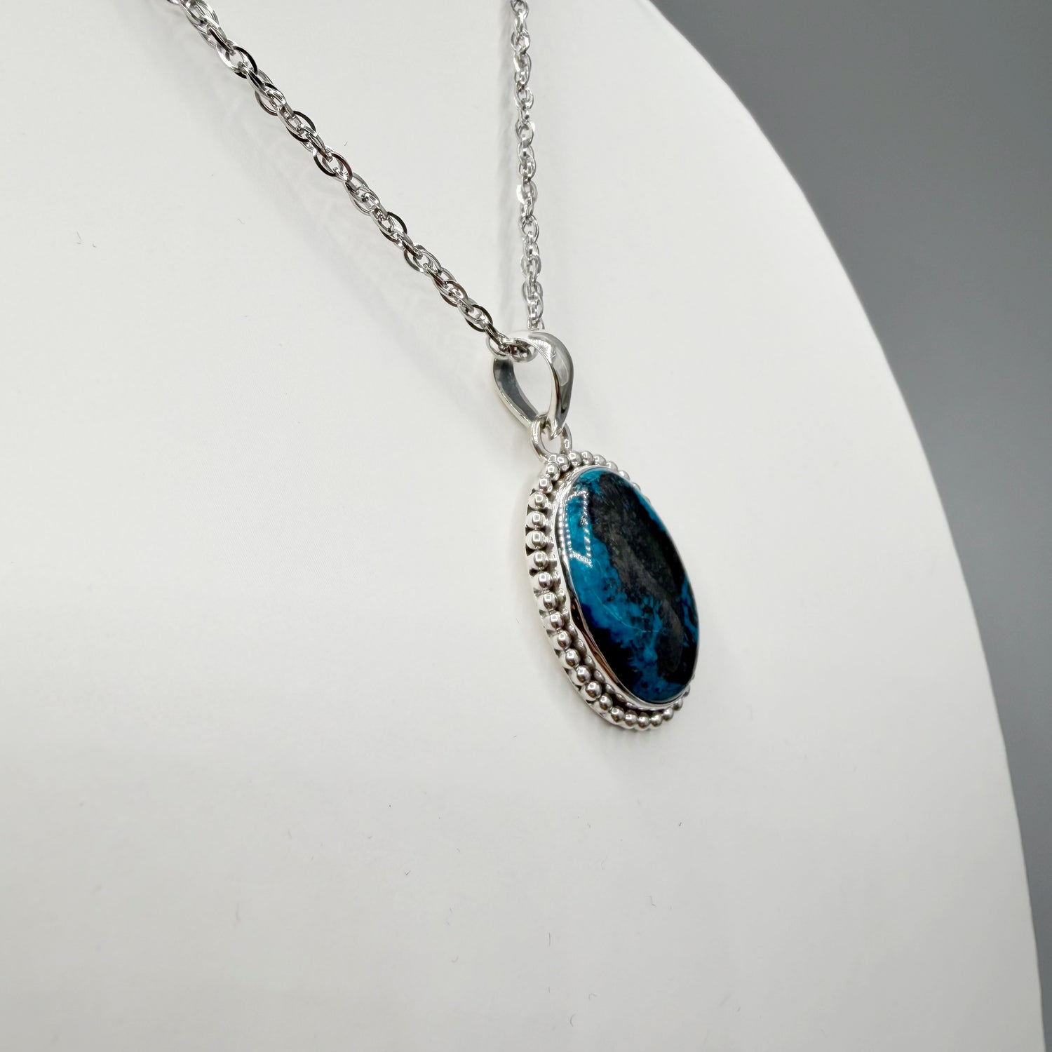 Ciondolo Shattuckite e Argento 925