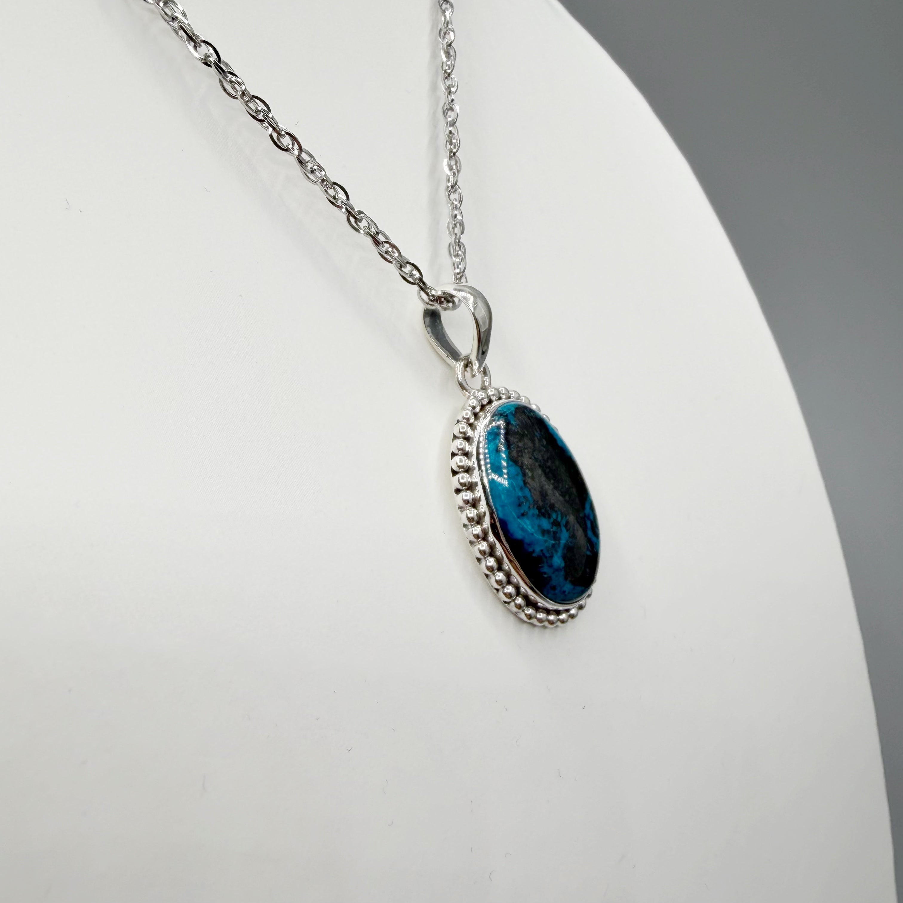 Ciondolo Shattuckite e Argento 925