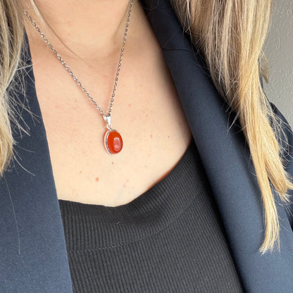Ciondolo Corniola Argento 925