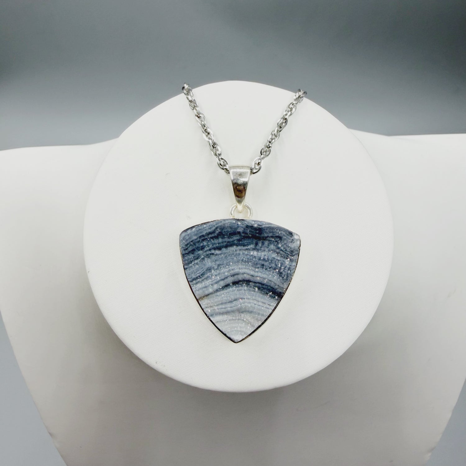 Ciondolo Desert Druzy Argento 925 - Triangolo