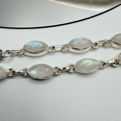Bracciale Labradorite Bianca e Argento 925
