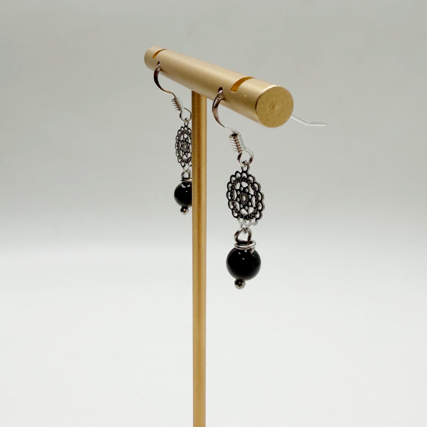 Orecchini Protezione - Ossidiana