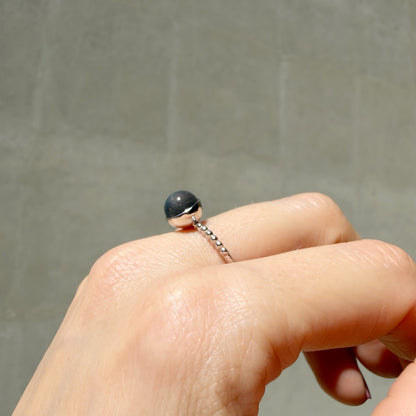 Anello Labradorite Sfera - Argento 925