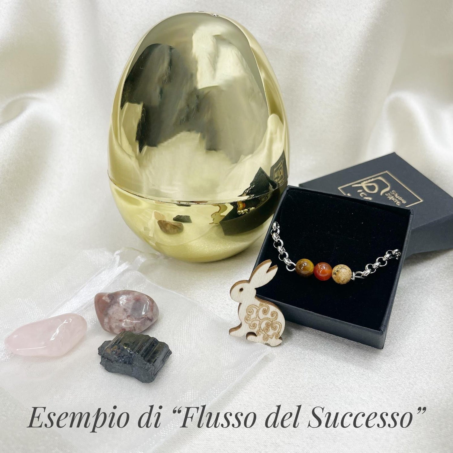 Uovo di Pasqua con Sorpresa - Bracciale e cristalli