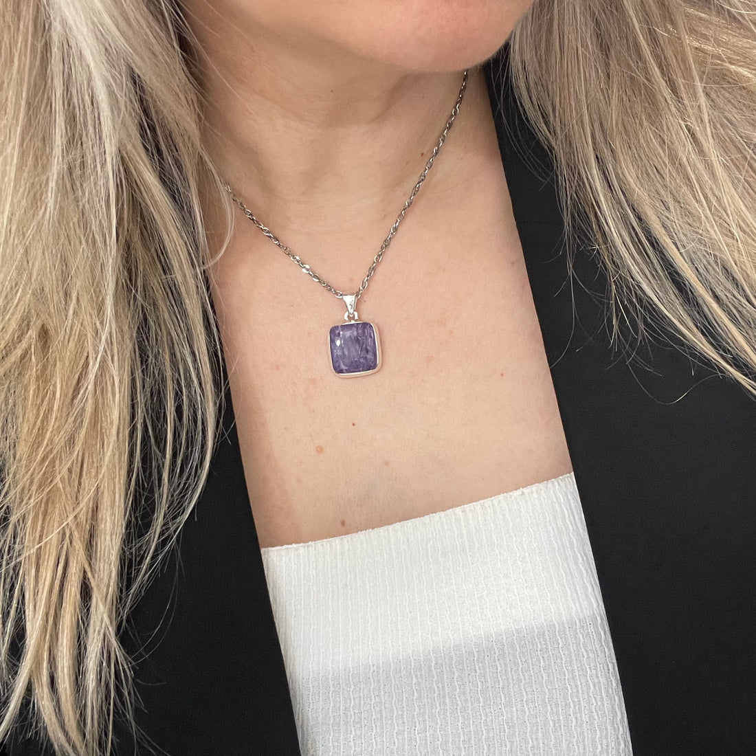 Ciondolo Ciaroite Quadrato - Argento 925