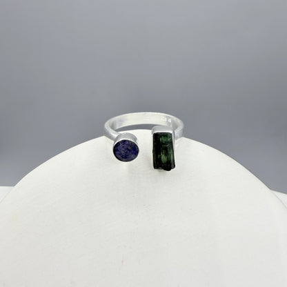 Anello Tormalina e Sodalite - Argento 925