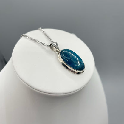 Ciondolo Apatite Argento 925 - Ovale