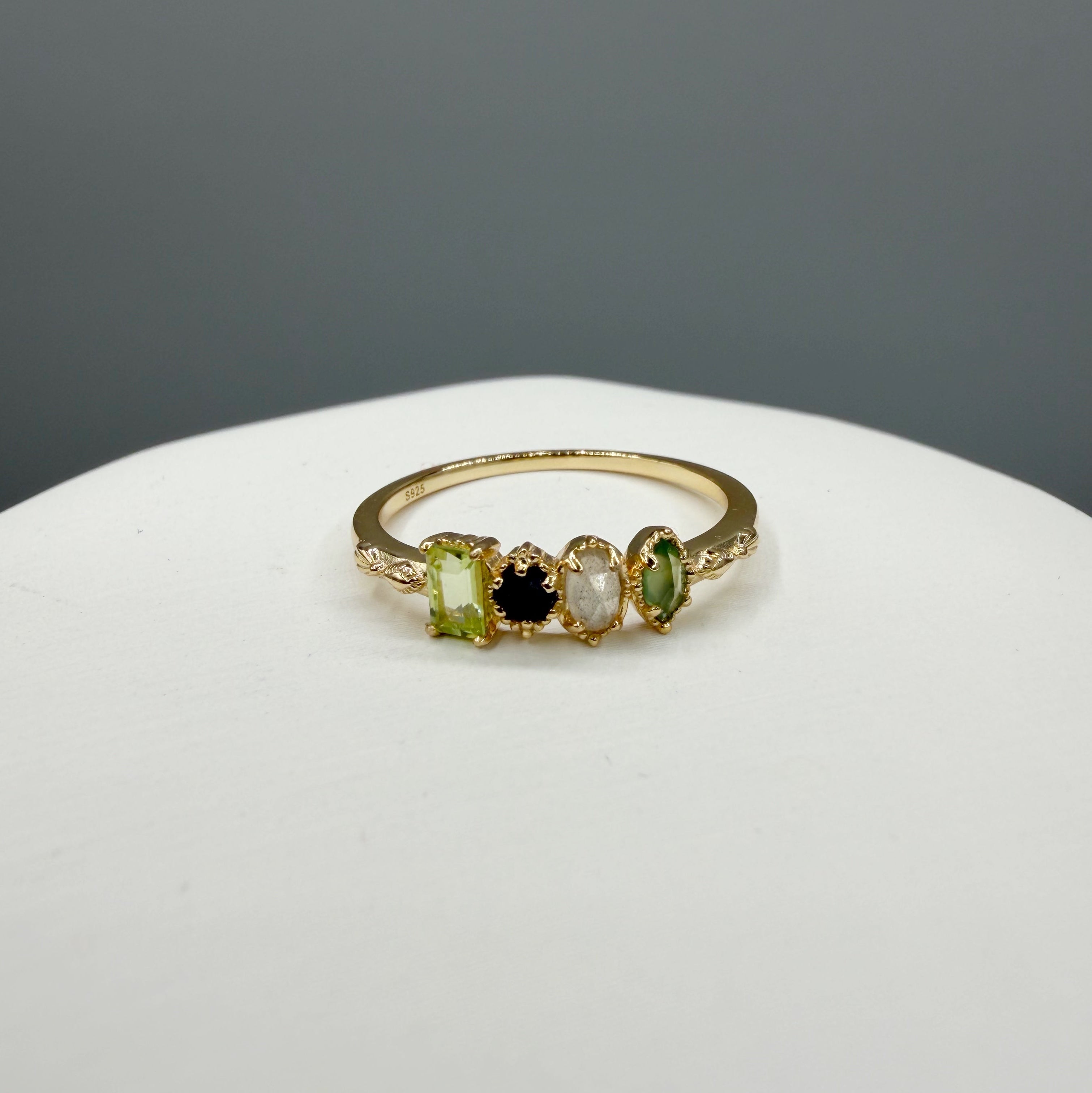 Anello Ritual | Argento 925 placcato oro 14k - NON REGOLABILE