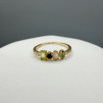 Anello Ritual | Argento 925 placcato oro 14k - NON REGOLABILE