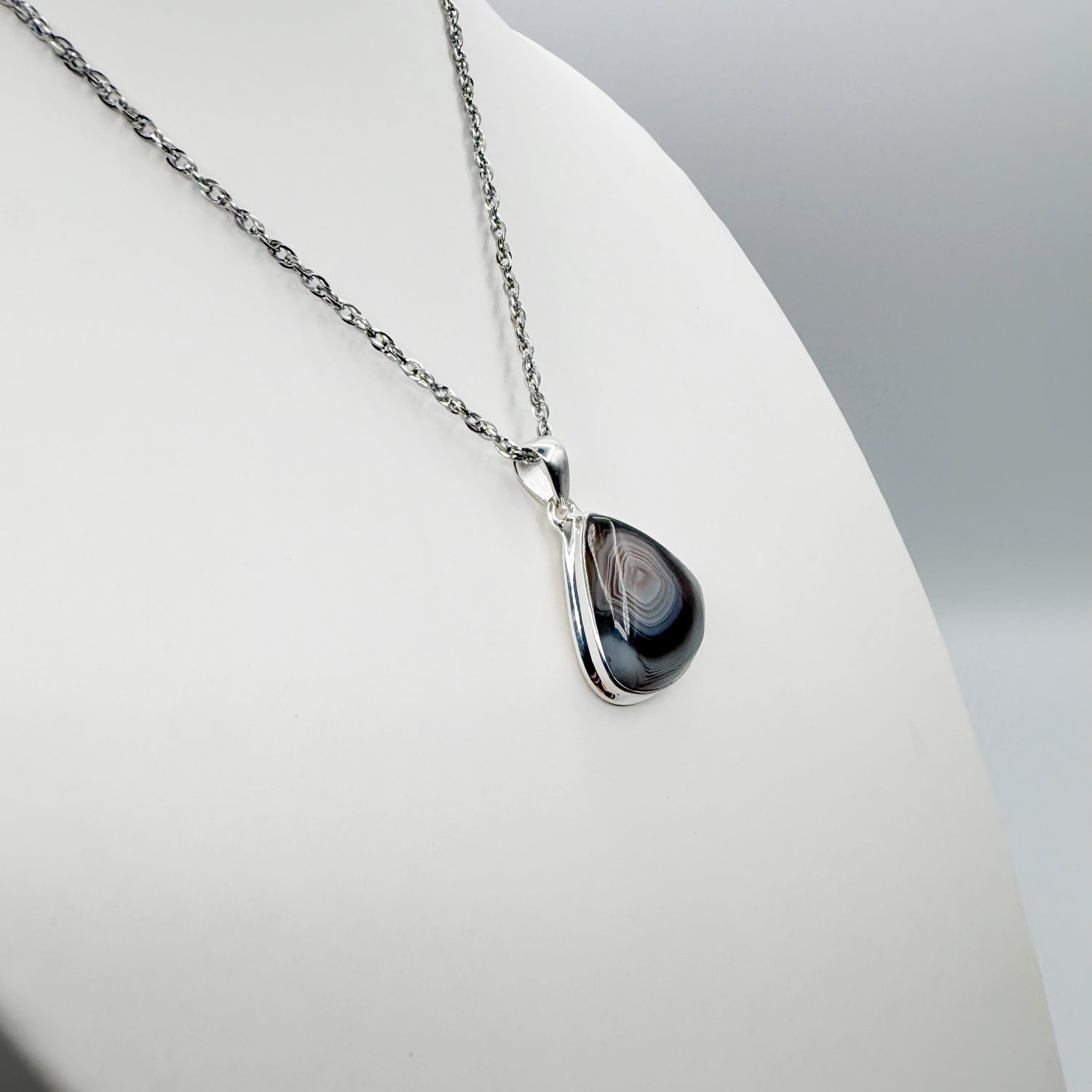 Ciondolo Occhio di Shiva Argento 925 - A Goccia piccola