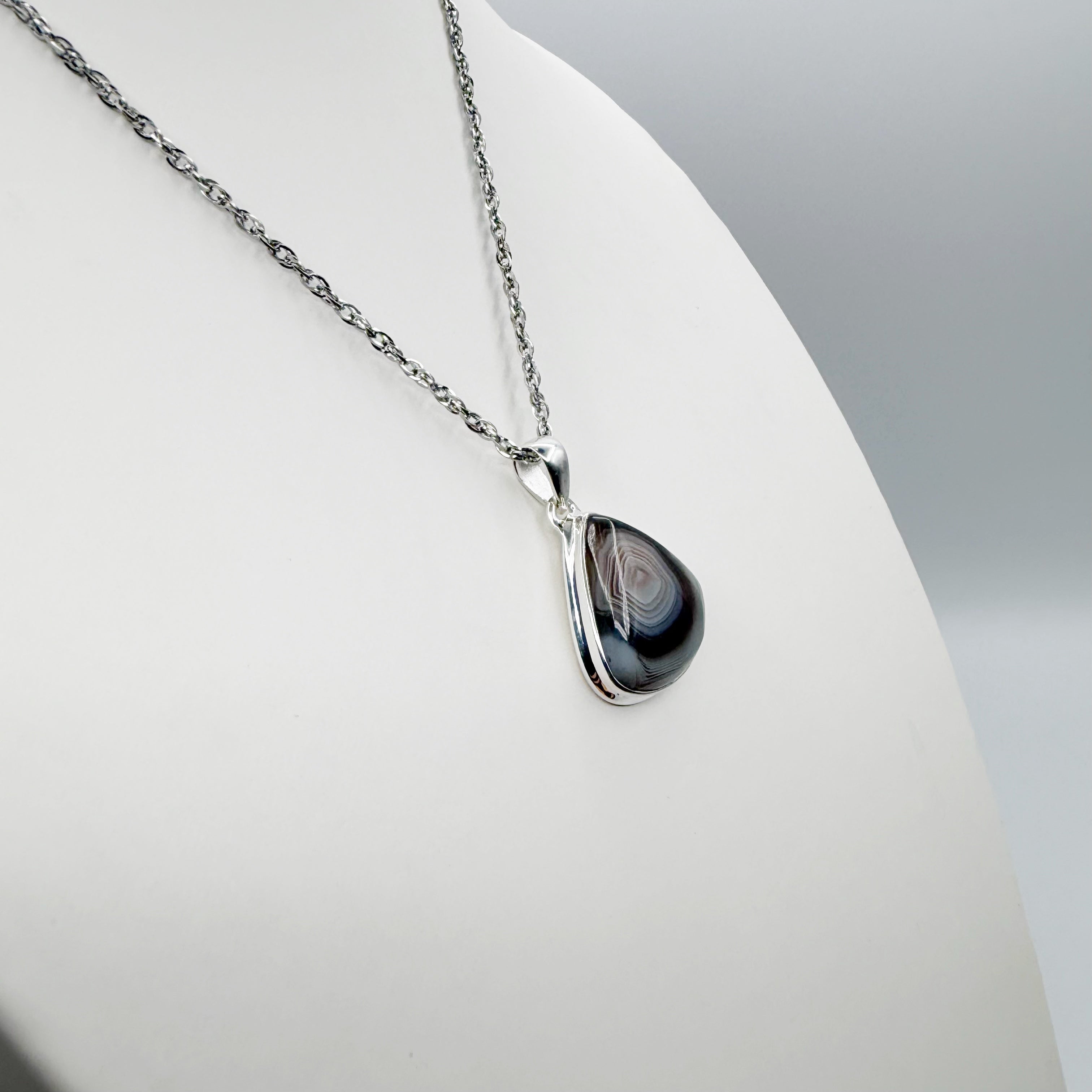 Ciondolo Occhio di Shiva Argento 925 - A Goccia piccola