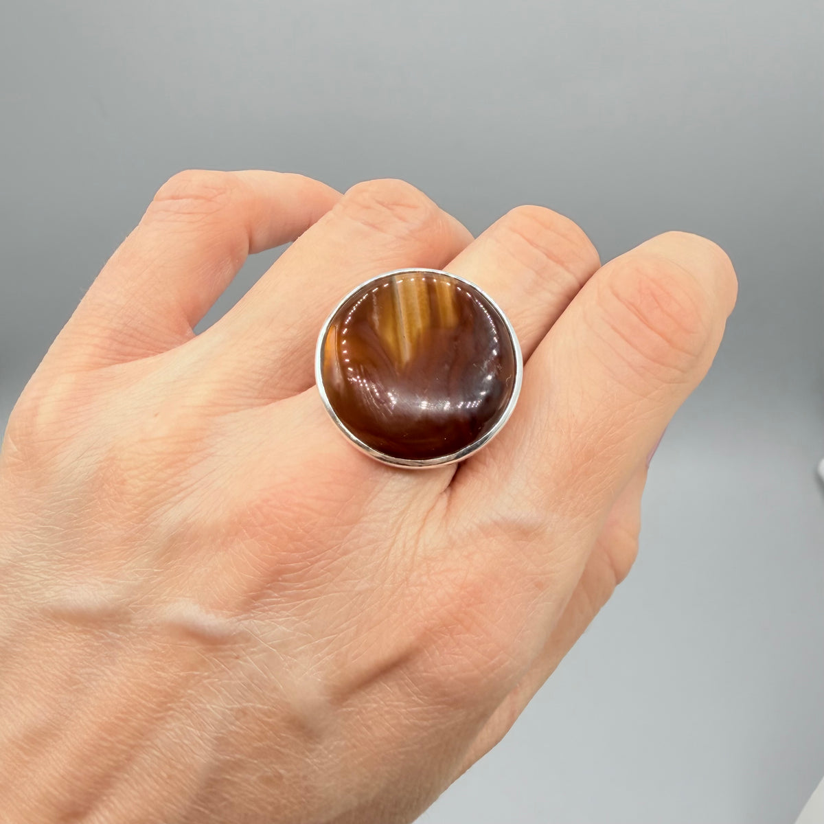 Anello Occhio di Shiva - Argento 925 - Tondo