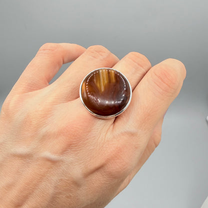 Anello Occhio di Shiva - Argento 925 - Tondo