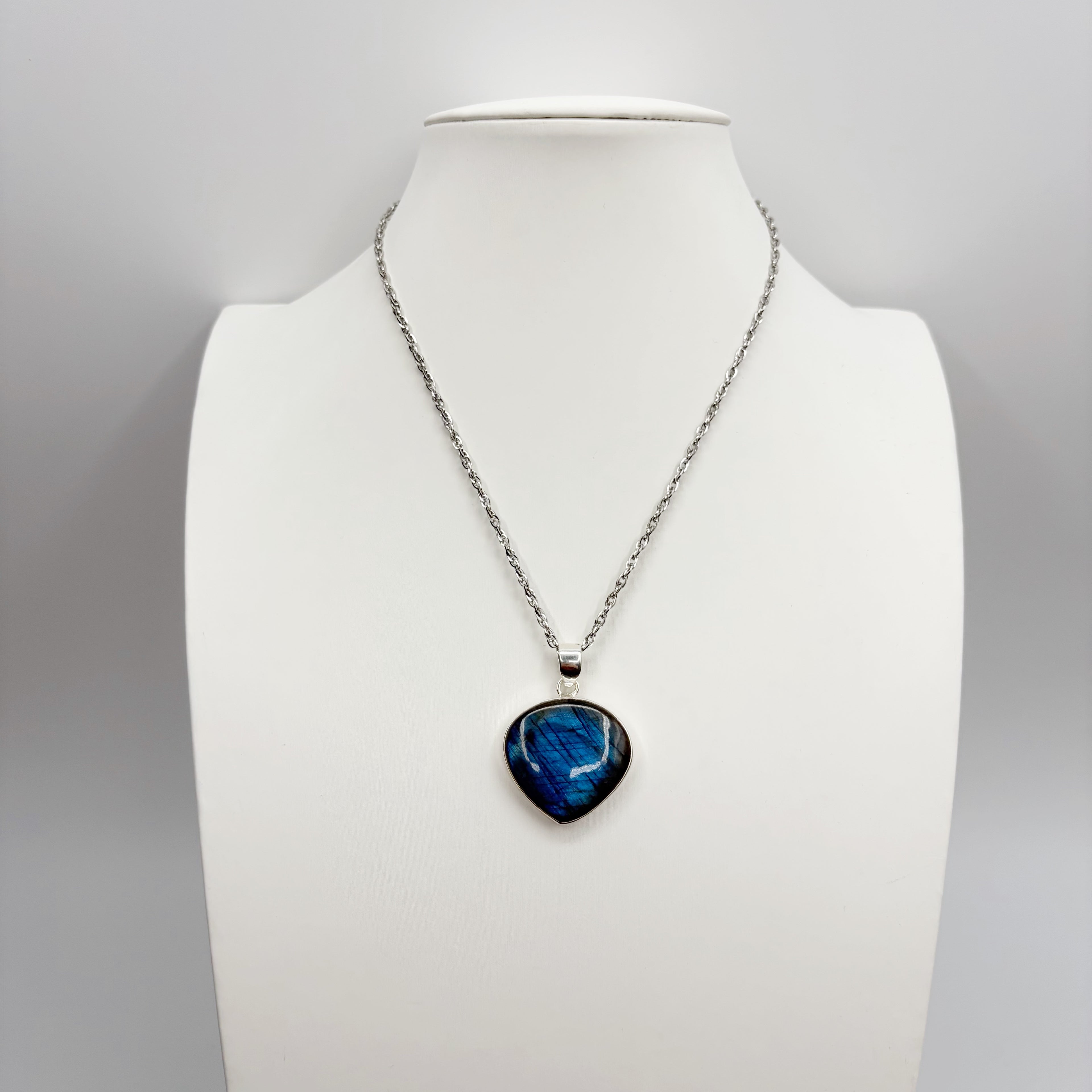 Ciondolo Labradorite Blu - Argento 925