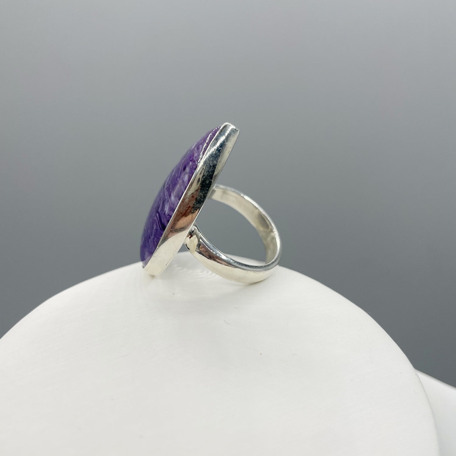 Anello Ciaroite e Argento 925 - A Goccia