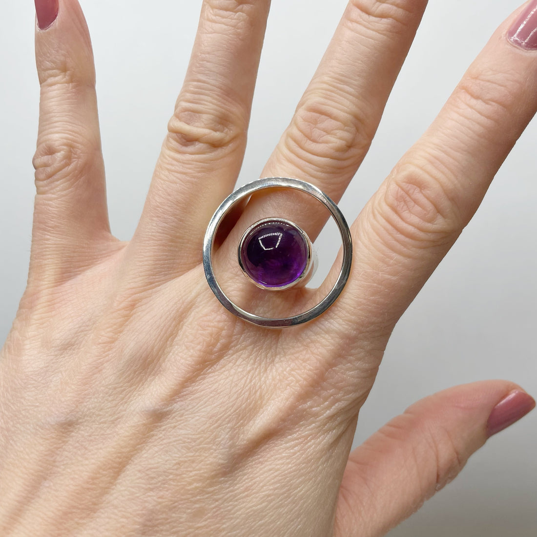 Anello Essential Ametista e Argento 925