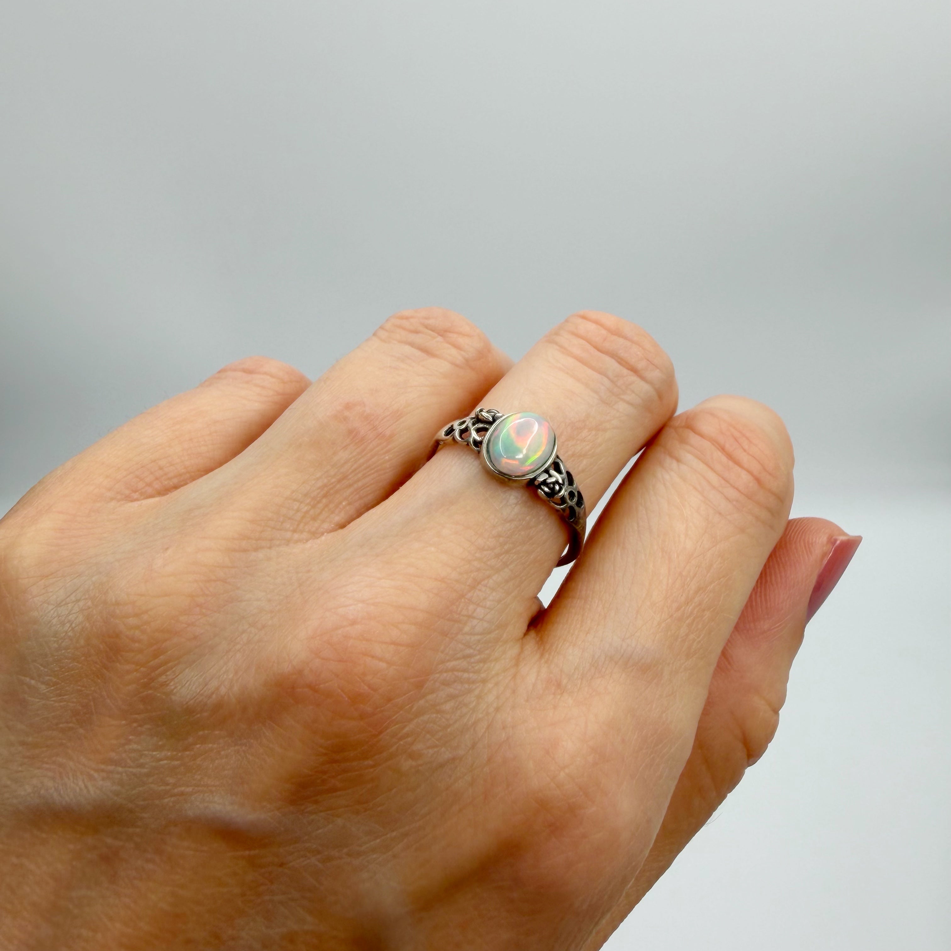 Anello Opale Etiope - Argento 925