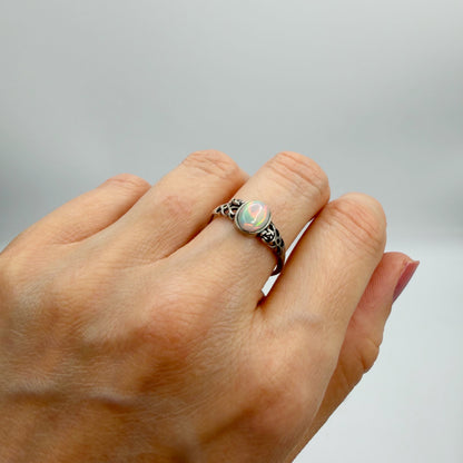 Anello Opale Etiope - Argento 925