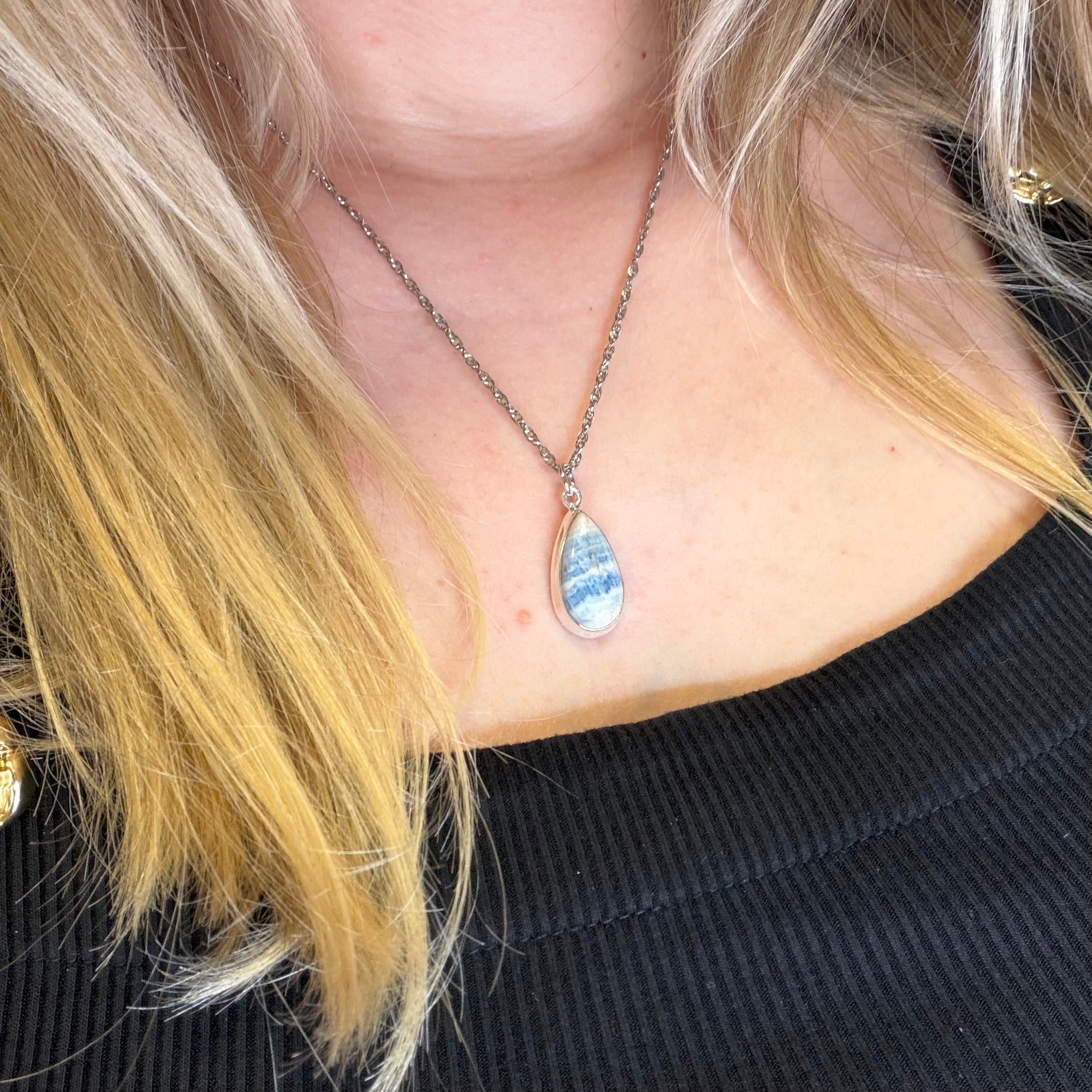 Ciondolo Scheelite Argento 925 - a Goccia