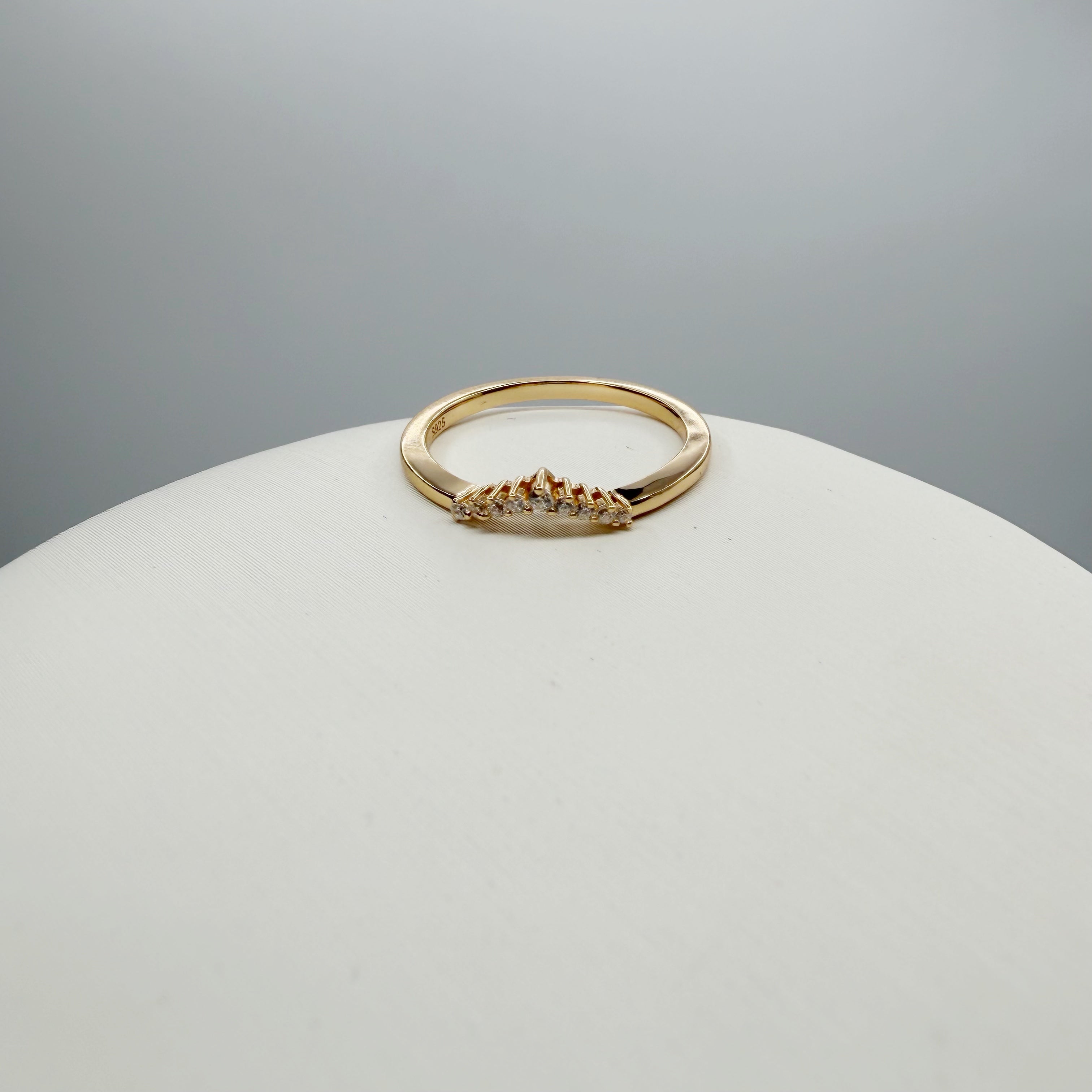 Doppio Anello Agata Muschiata GOLD | Argento 925 placcato oro 14k - NON REGOLABILE