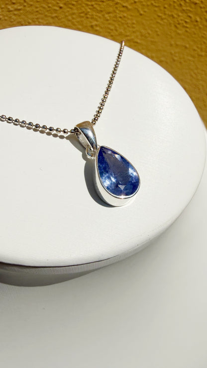 Ciondolo Tanzanite Argento 925 - a Goccia