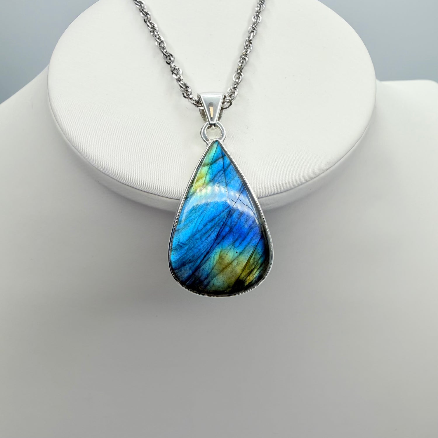 Ciondolo Labradorite Argento 925 - A Goccia