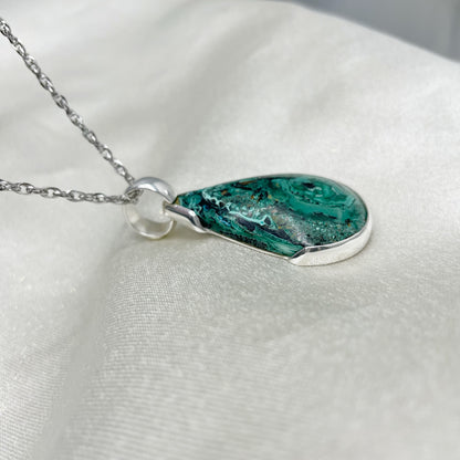 Ciondolo Crisocolla - Argento 925