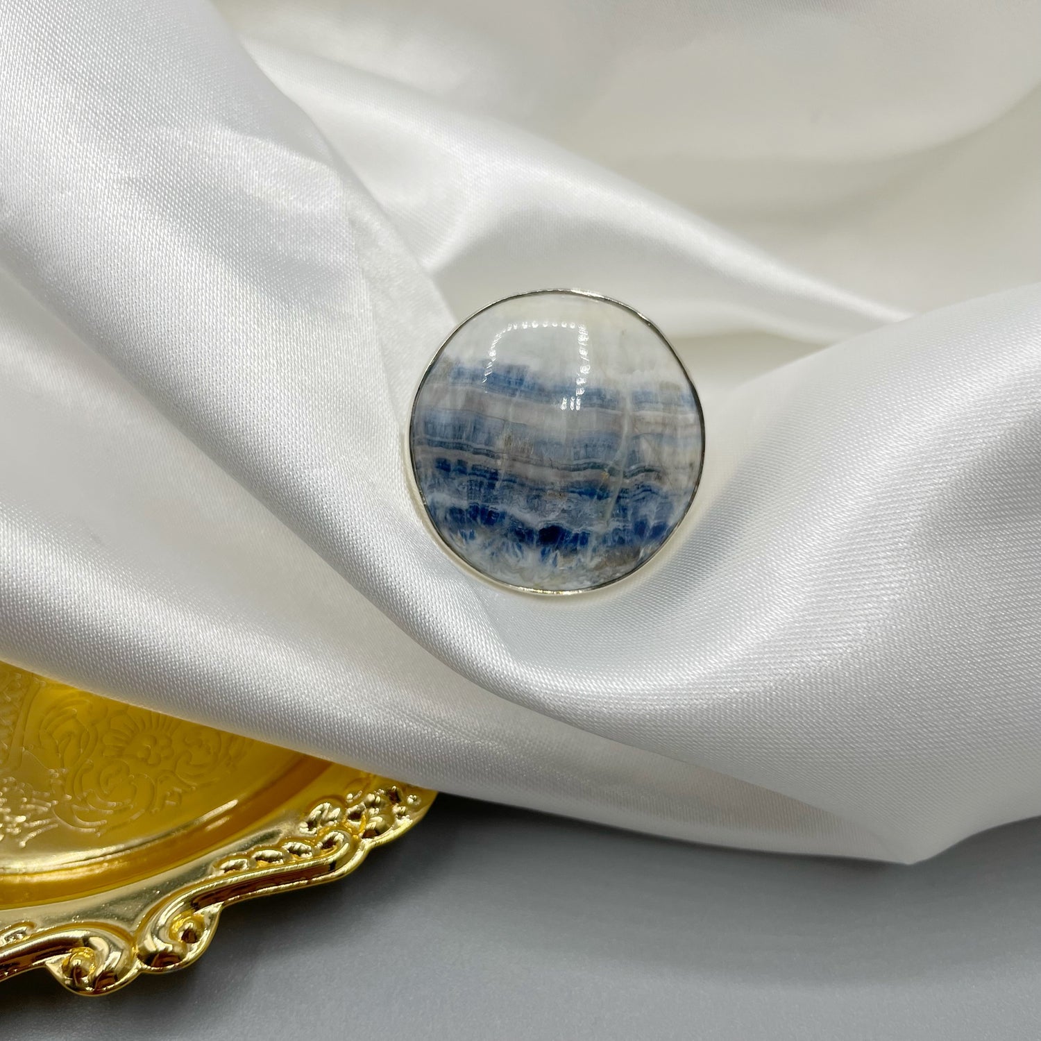 Anello Sheelite e Argento 925 - Tondo