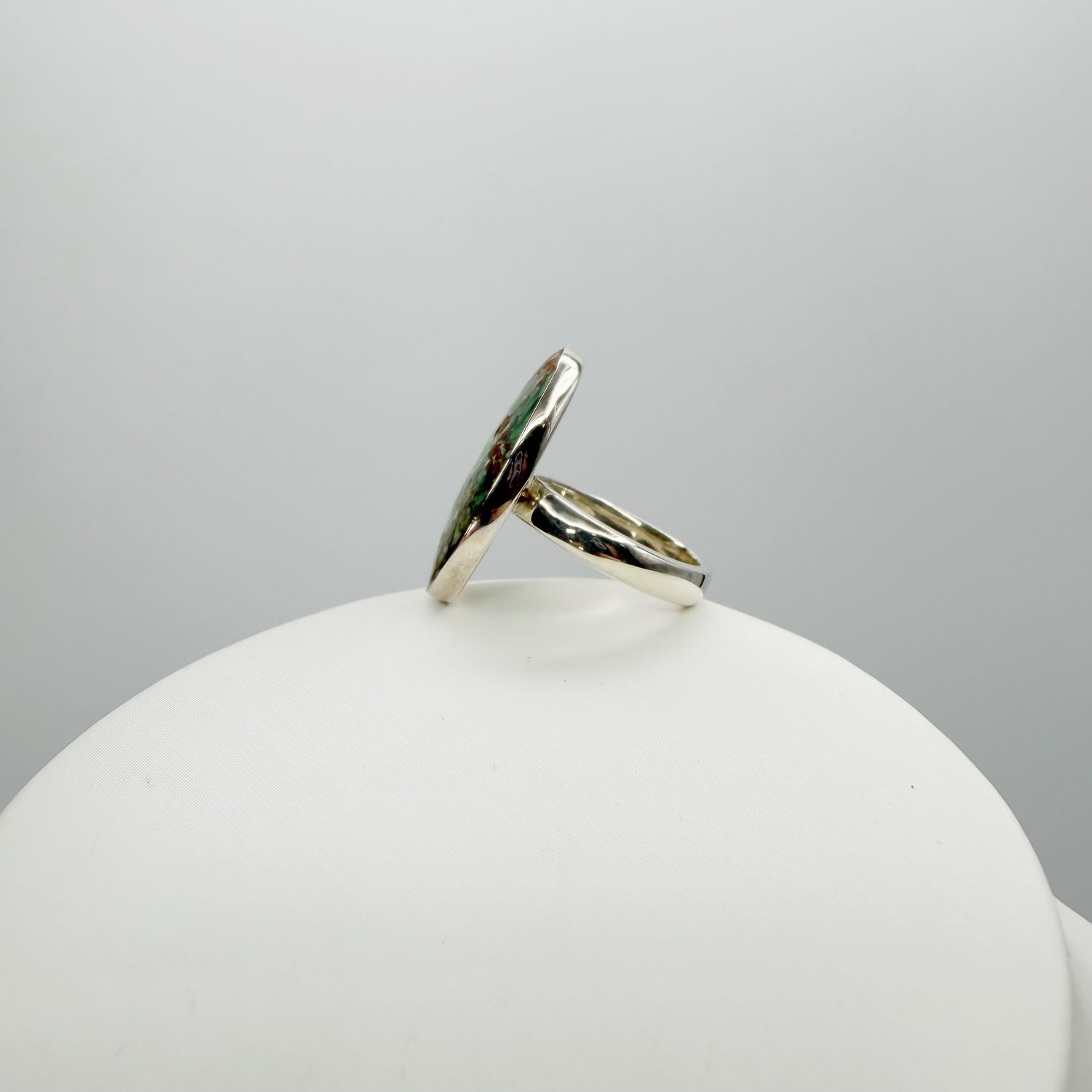 Anello Variscite e Argento 925 - Ovale