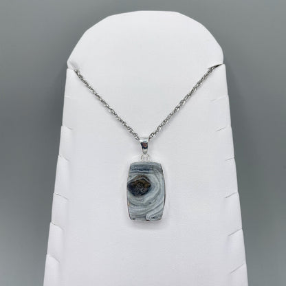 Ciondolo Desert Druzy Rettangolare - Argento 925