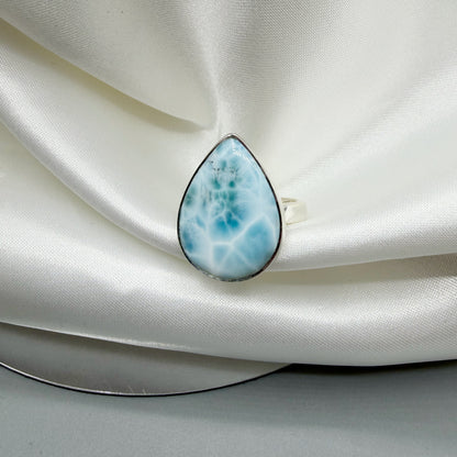 Anello Larimar Argento 925 - a Goccia