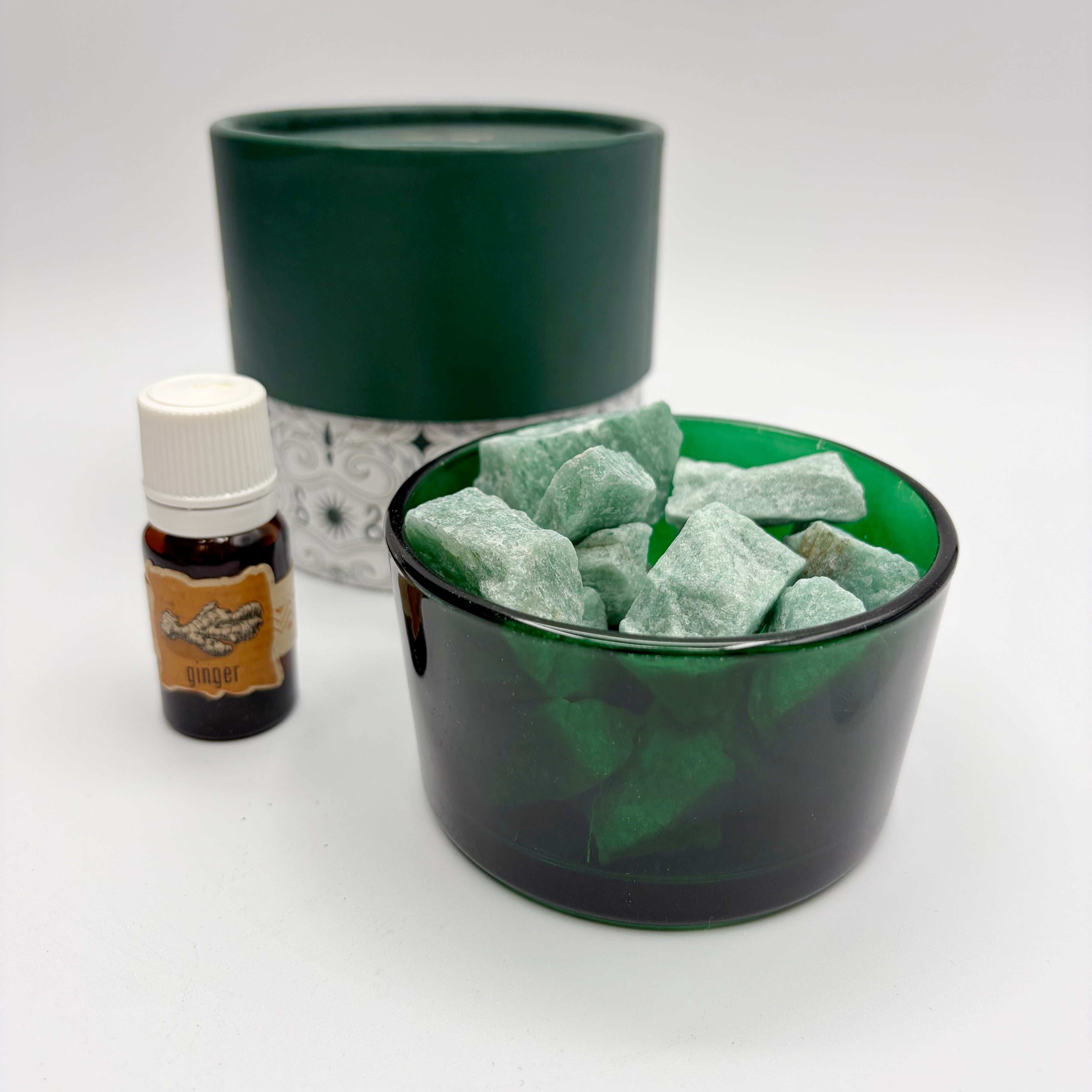 Diffusore con Pietre Naturali ed Essenza - Avventurina (Fortuna e Benessere)