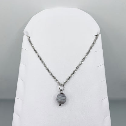 Collana Occhio di Shiva Sfaccettato - Acciaio inossidabile