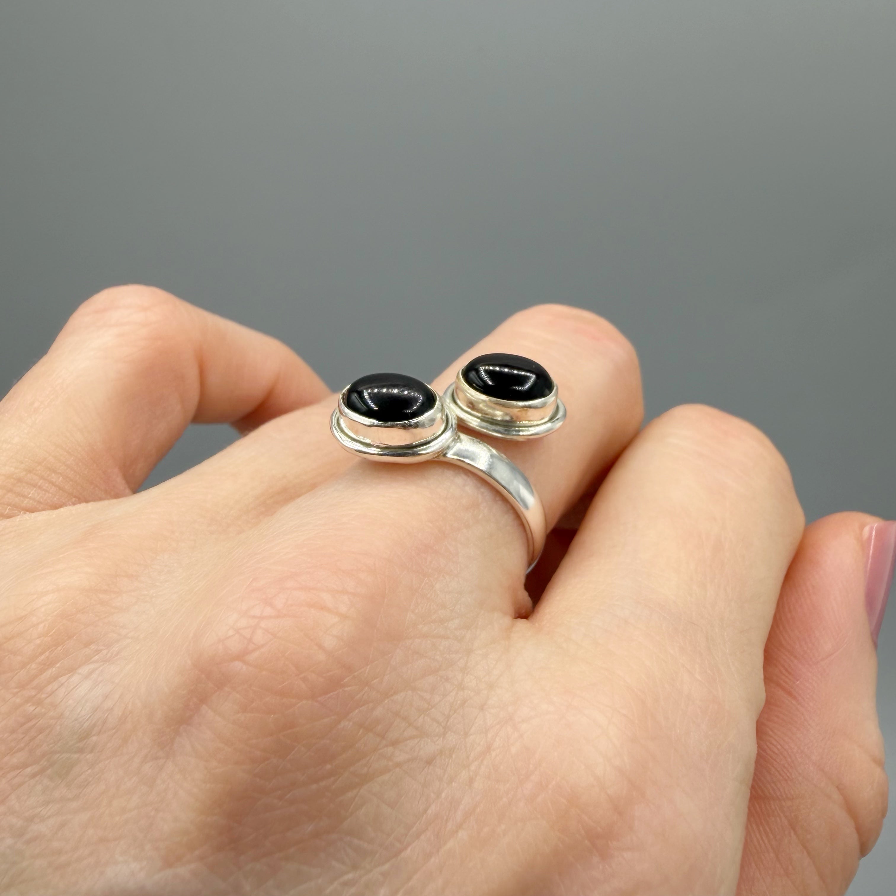 Anello Protettivo - Onice e Argento 925