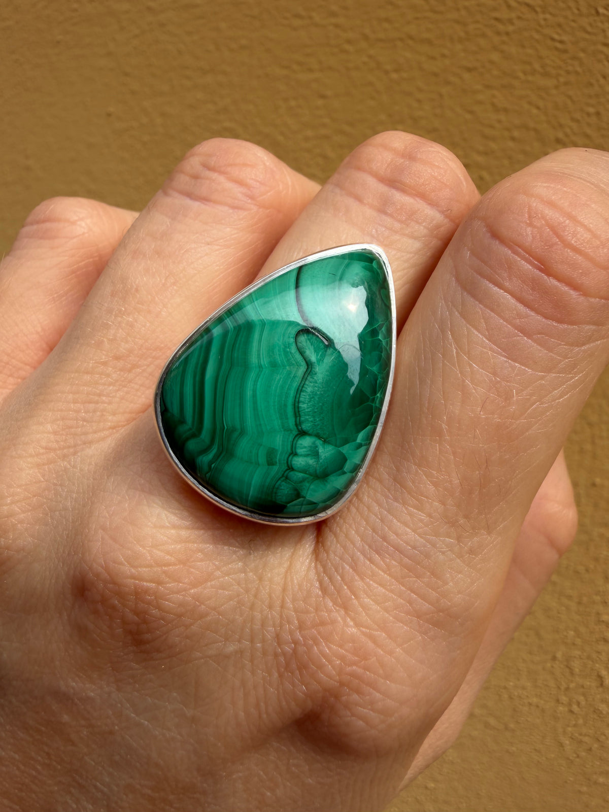 Anello Malachite Argento 925
