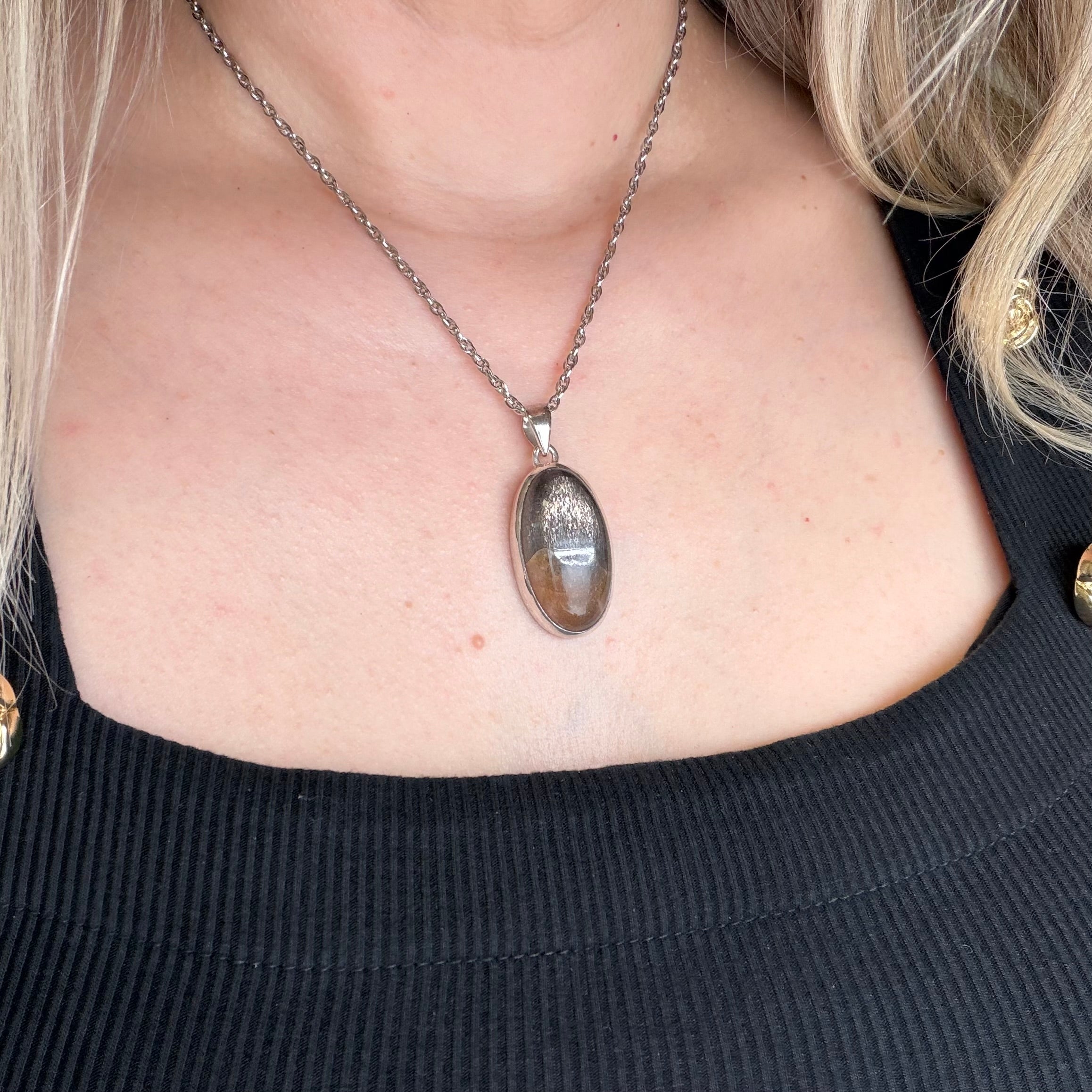 Ciondolo Pietra del Sole - Argento 925