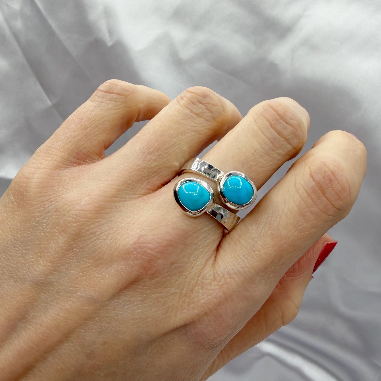 Anello Turchese Naturale - Argento 925