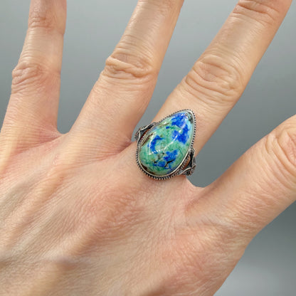 Anello Lapis e Turchese e Argento 925
