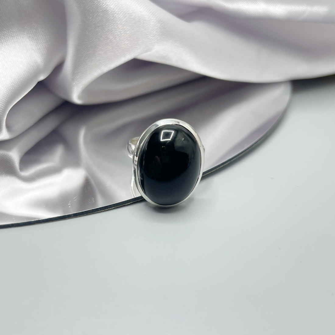 Anello Onice nero e Argento 925