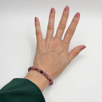 Bracciale Love &amp; Harmony - Quarzo Fragola, Rodonite, Ametista - LIMITED EDITION