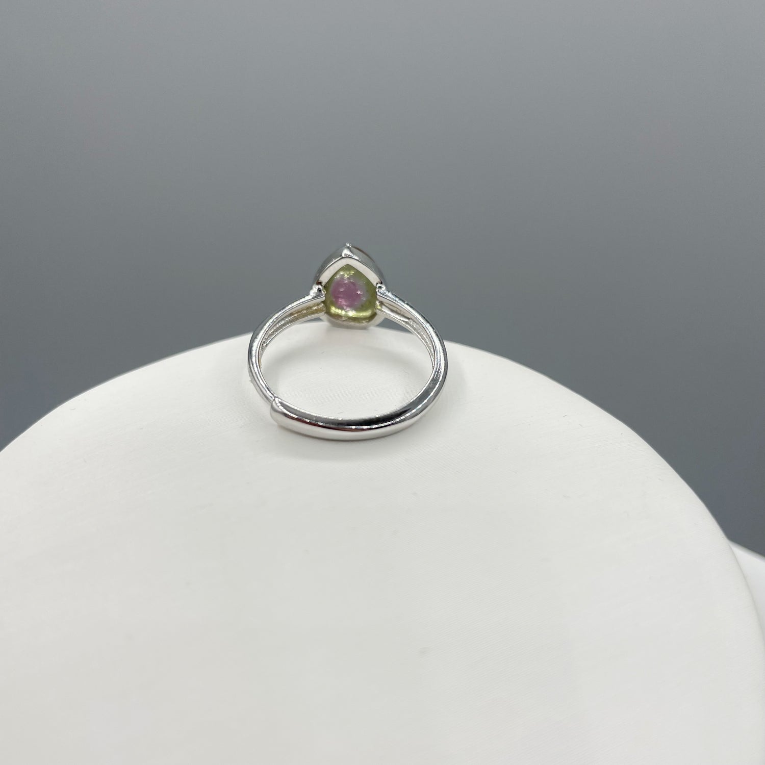 Anello Tormalina Watermelon - Argento 925