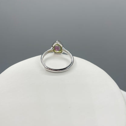 Anello Tormalina Watermelon - Argento 925