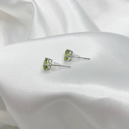 Set Bracciale Giada nefrite e Orecchini a Lobo Peridoto