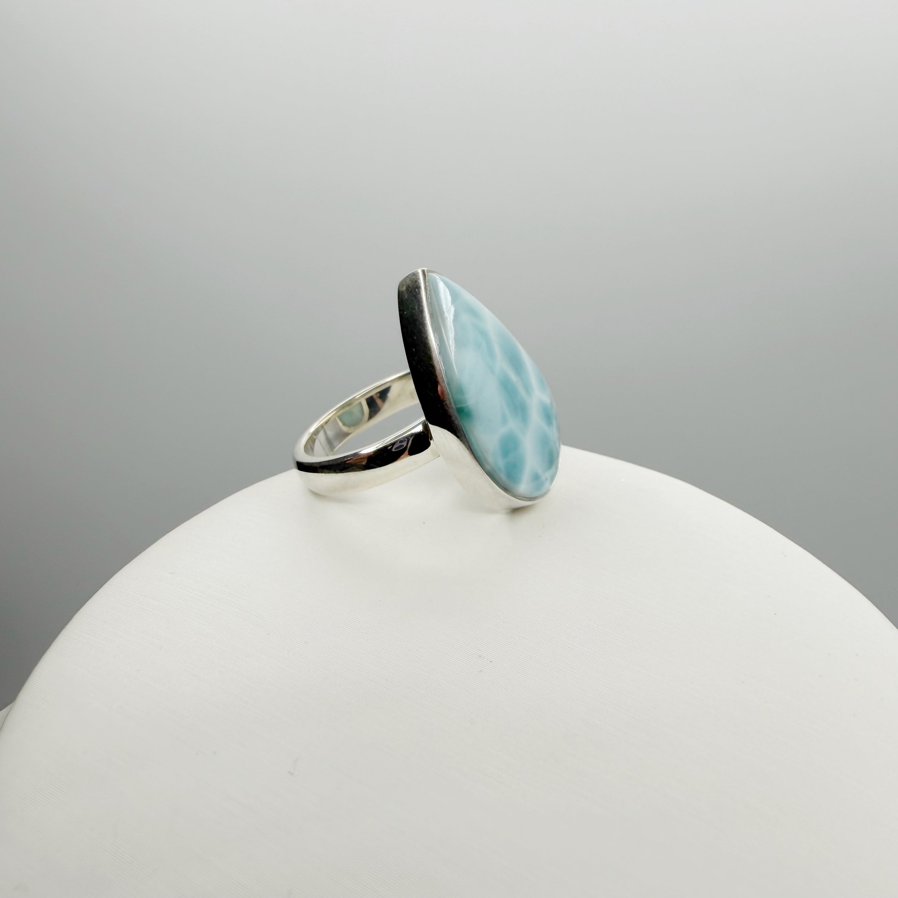 Anello Larimar Argento 925 - a Goccia