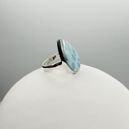 Anello Larimar Argento 925 - a Goccia