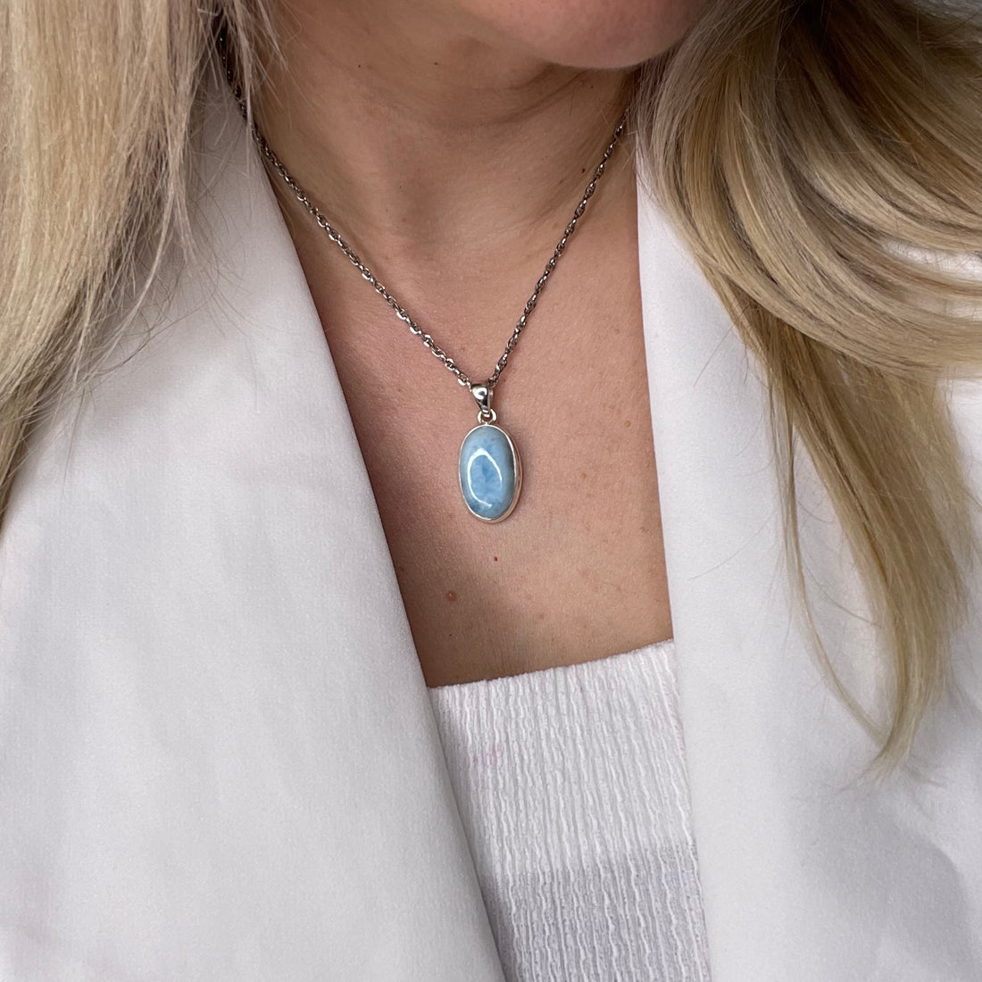 Ciondolo Larimar - Argento 925