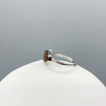 Anello Tormalina Watermelon - Argento 925