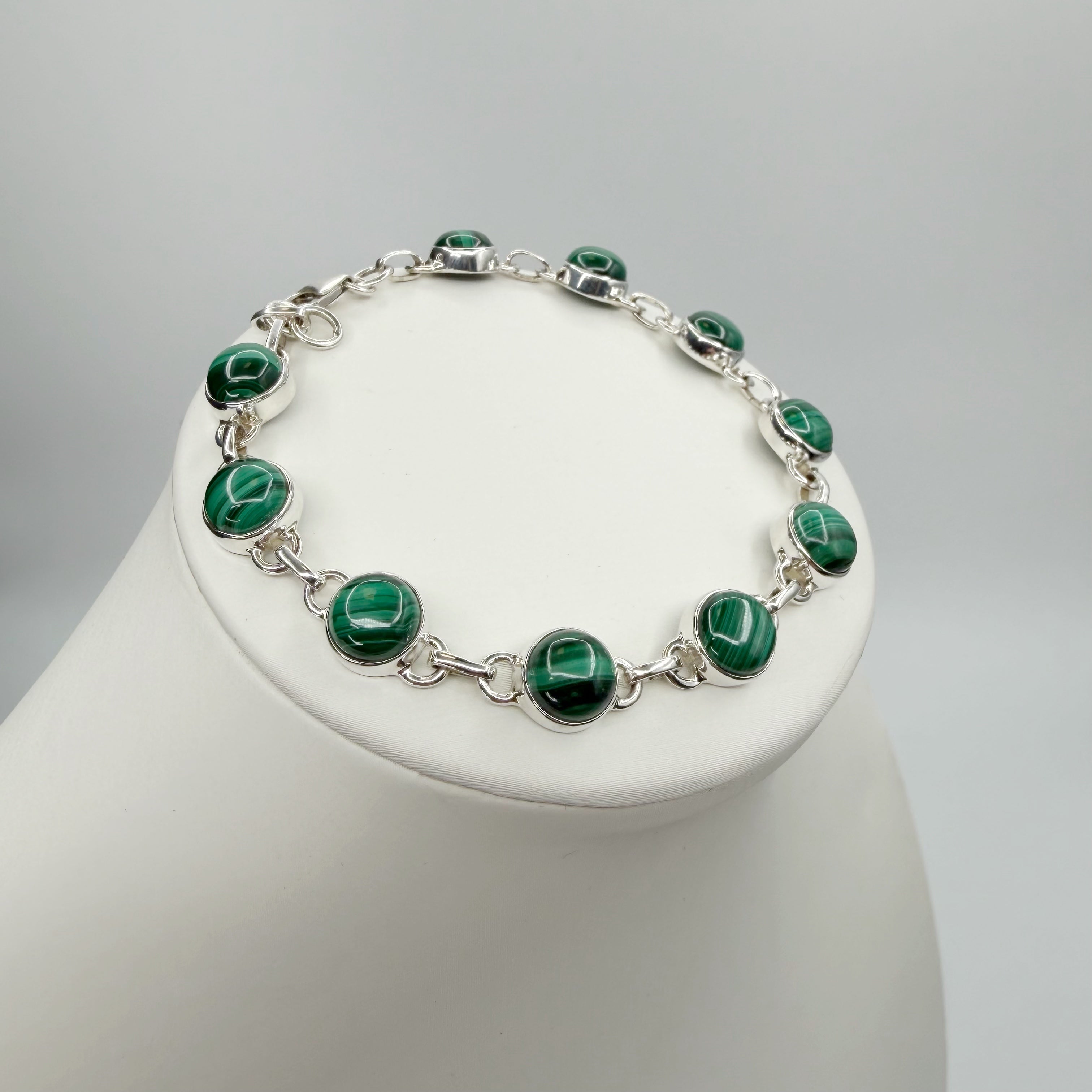Bracciale Malachite e Argento 925