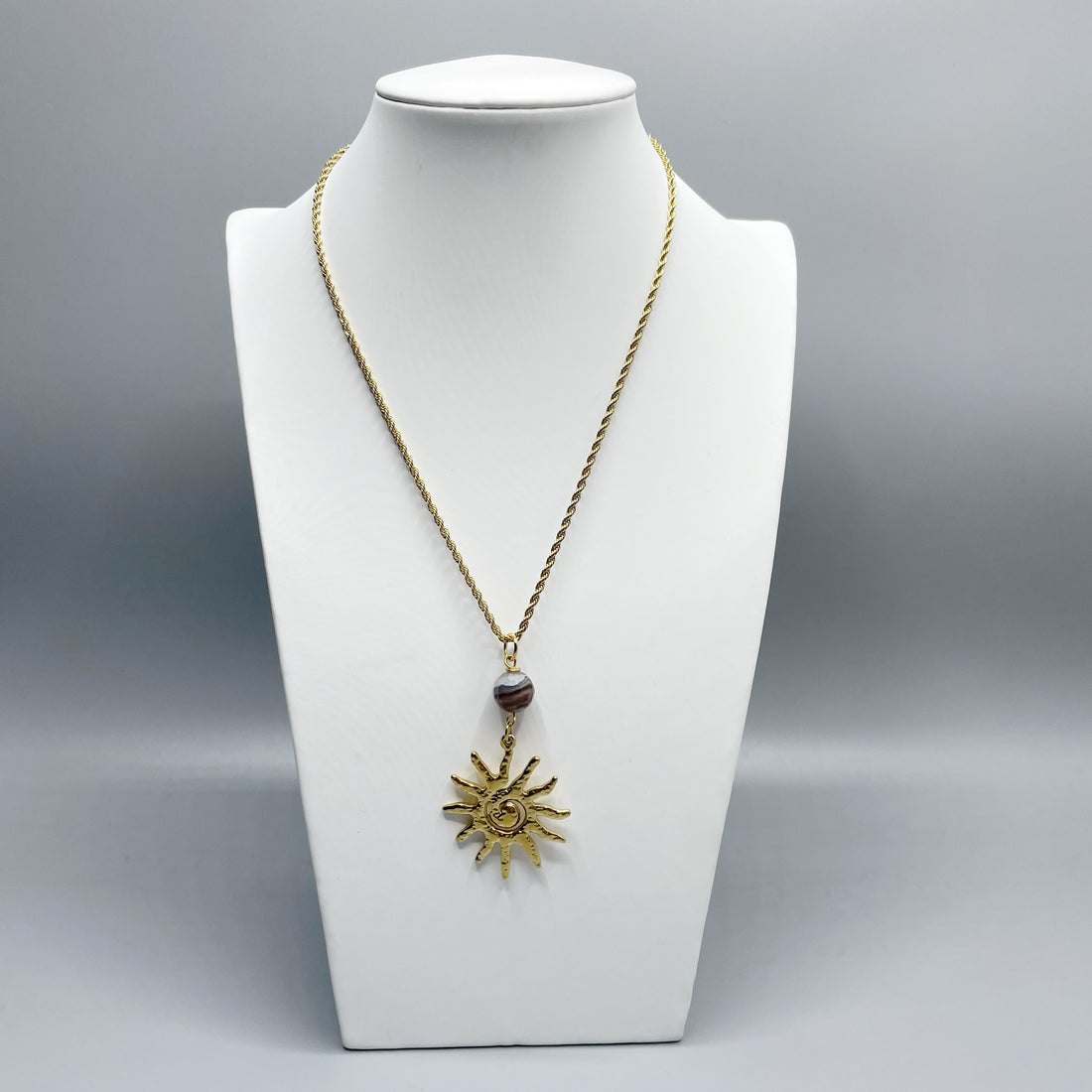 Collana Occhio di Shiva Sunshine - Acciaio inossidabile Gold